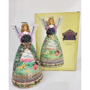Jim Shore Heartwood Creek Four Seasons Angels Spring "New Beginnings" 9" NIB